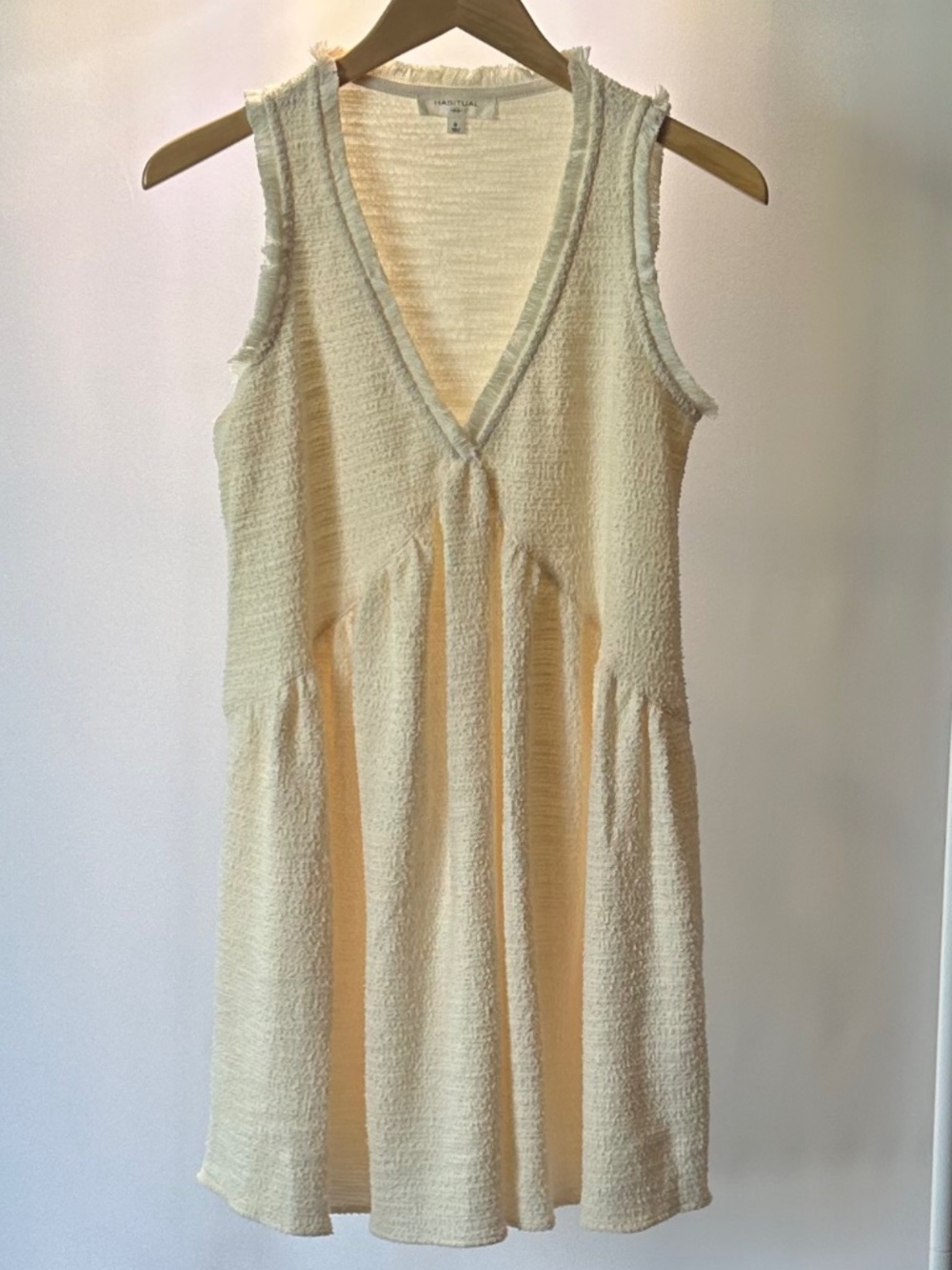 Habitual Sleeveless Minidress Cream Small NWOT